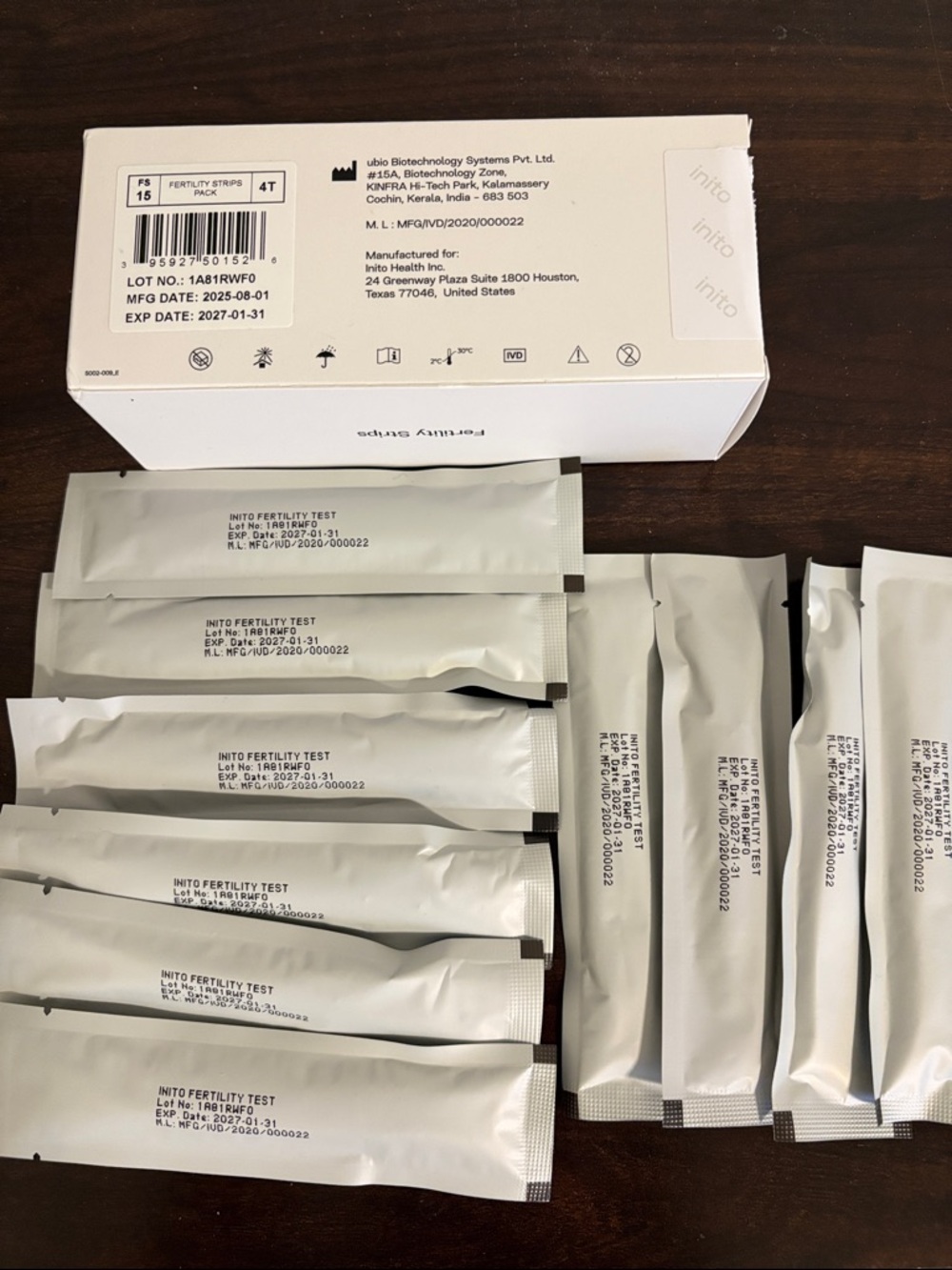 10 Inito Fertility Hormone Monitor Test Strips